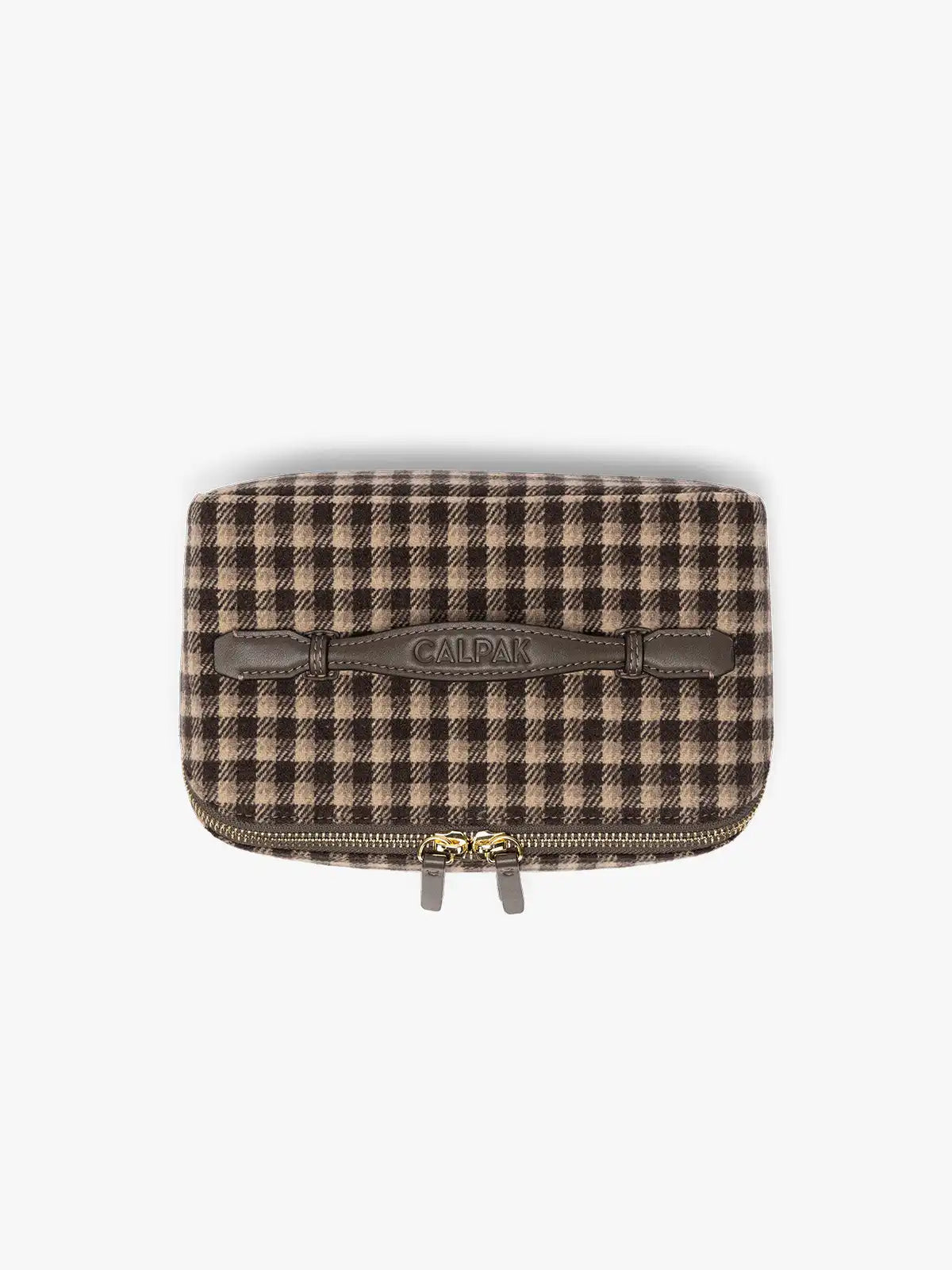 Colette Lay-Flat Toiletry Bag in Brushed Flannel
