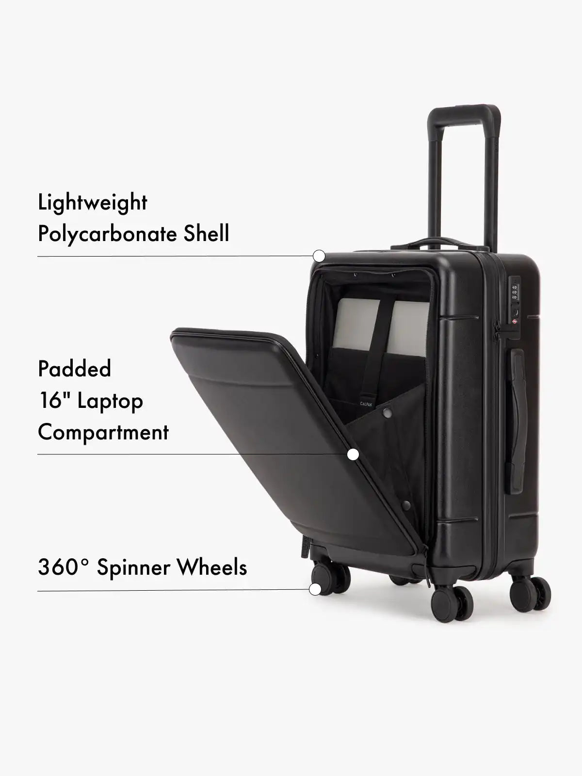 Hue Front Pocket Carry-On Luggage