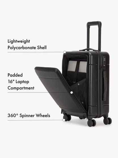 Hue Front Pocket Carry-On Luggage