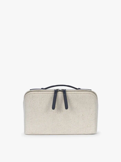 Colette Lay-Flat Canvas Toiletry Bag