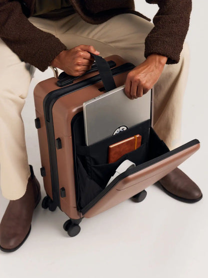 Hue Front Pocket Carry-On Luggage