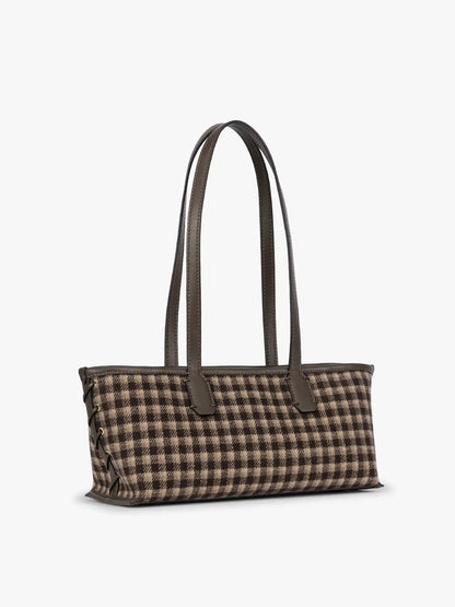 Colette Shoulder Tote in Brushed Flannel