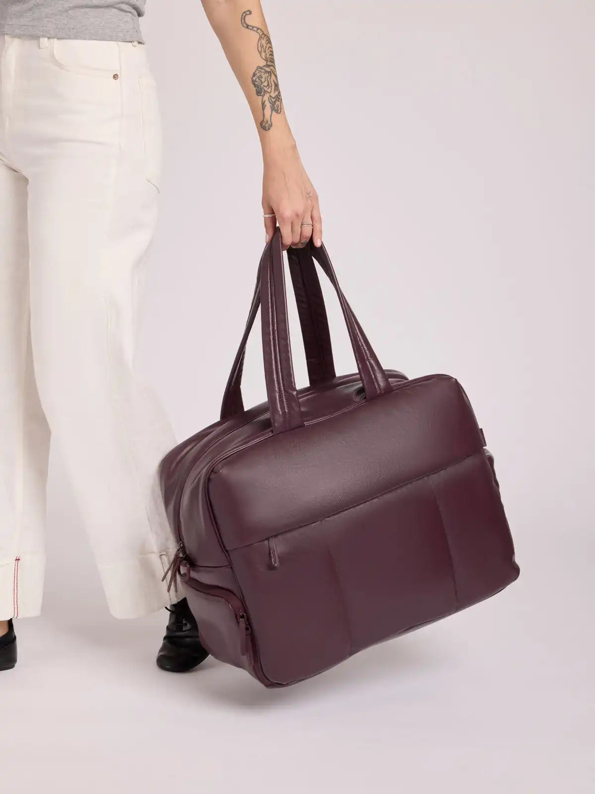 Luka Large Duffel in Vegan Leather