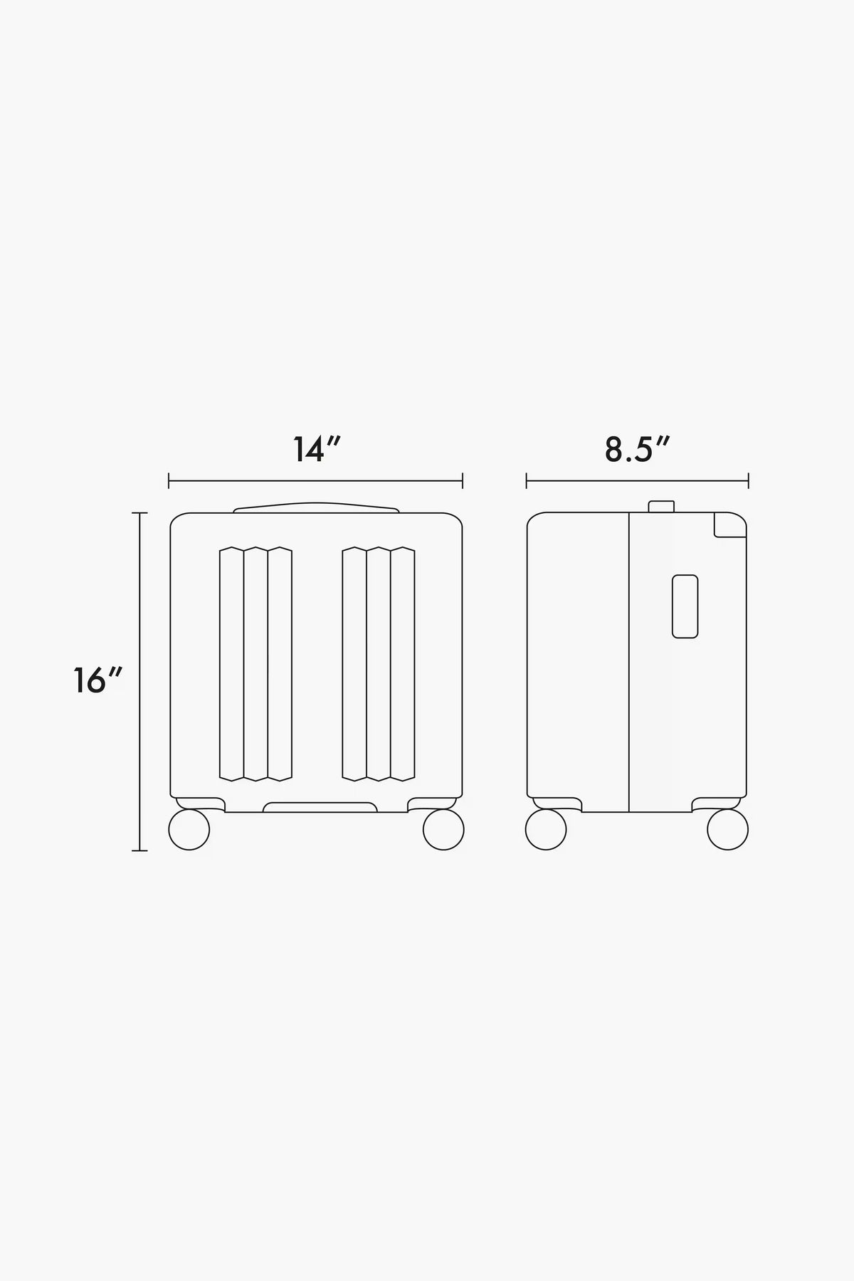 Ambeur Mini Carry-On Luggage