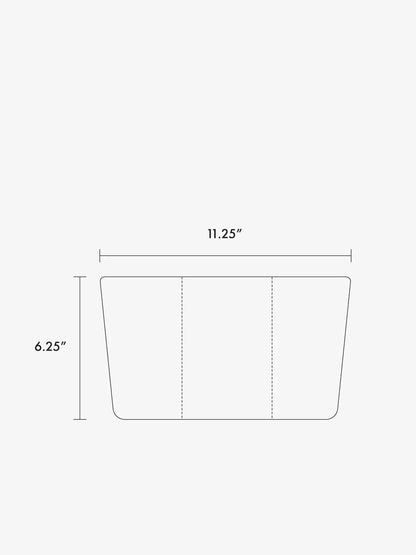 Luka 2-Quart Zip Pouch in Vegan Leather