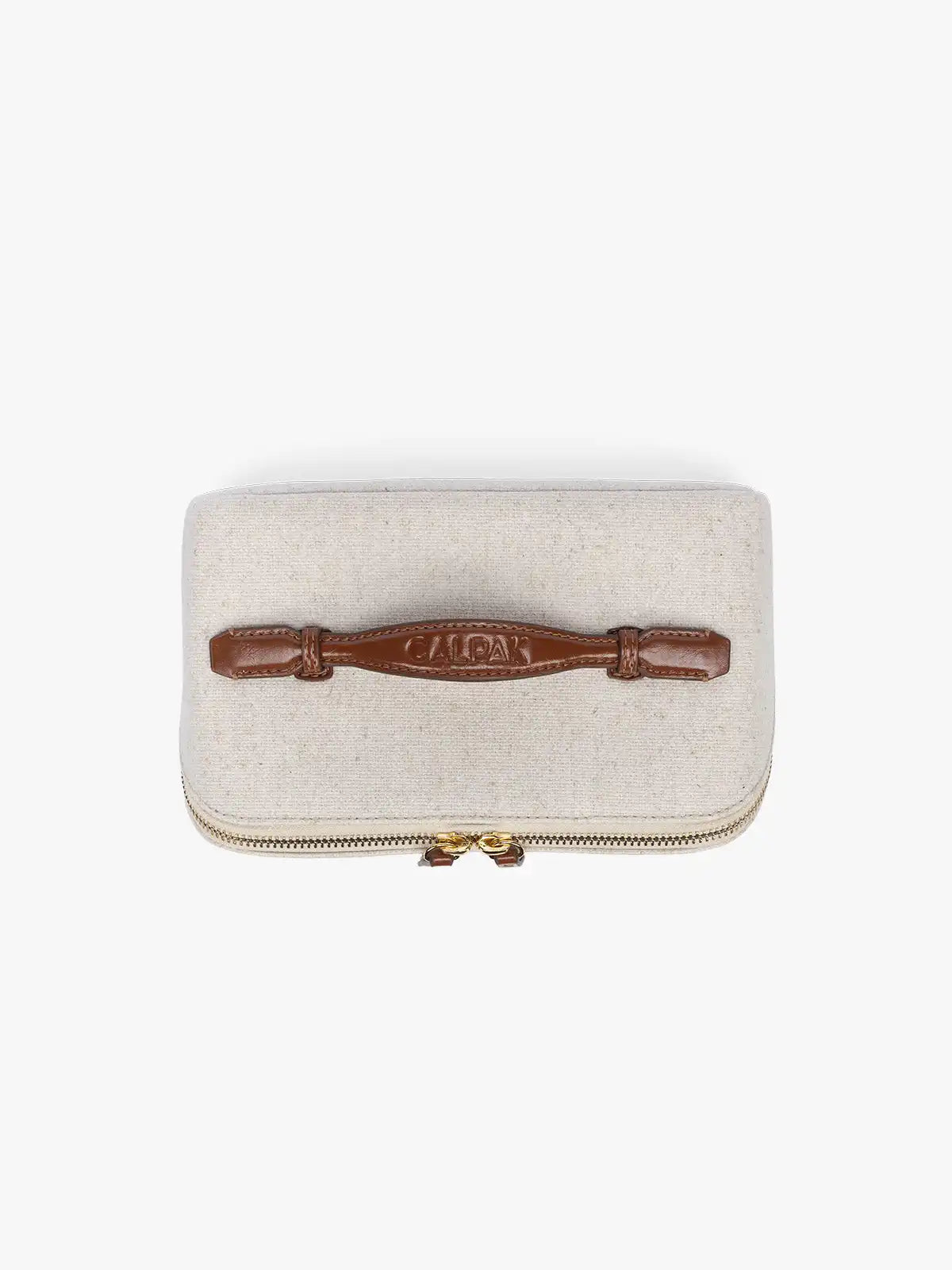 Colette Lay-Flat Canvas Toiletry Bag
