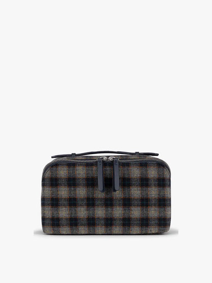 Colette Lay-Flat Toiletry Bag in Brushed Flannel