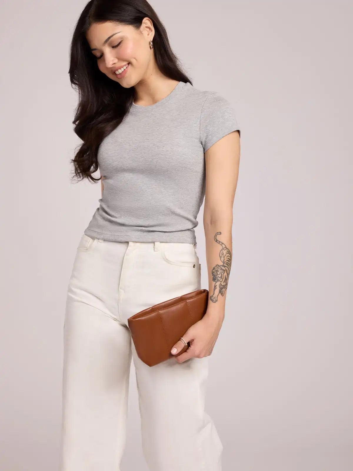 Luka 1-Quart Zip Pouch in Vegan Leather