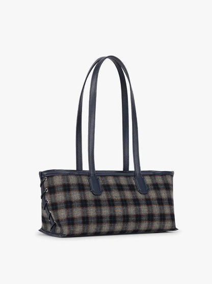 Colette Shoulder Tote in Brushed Flannel