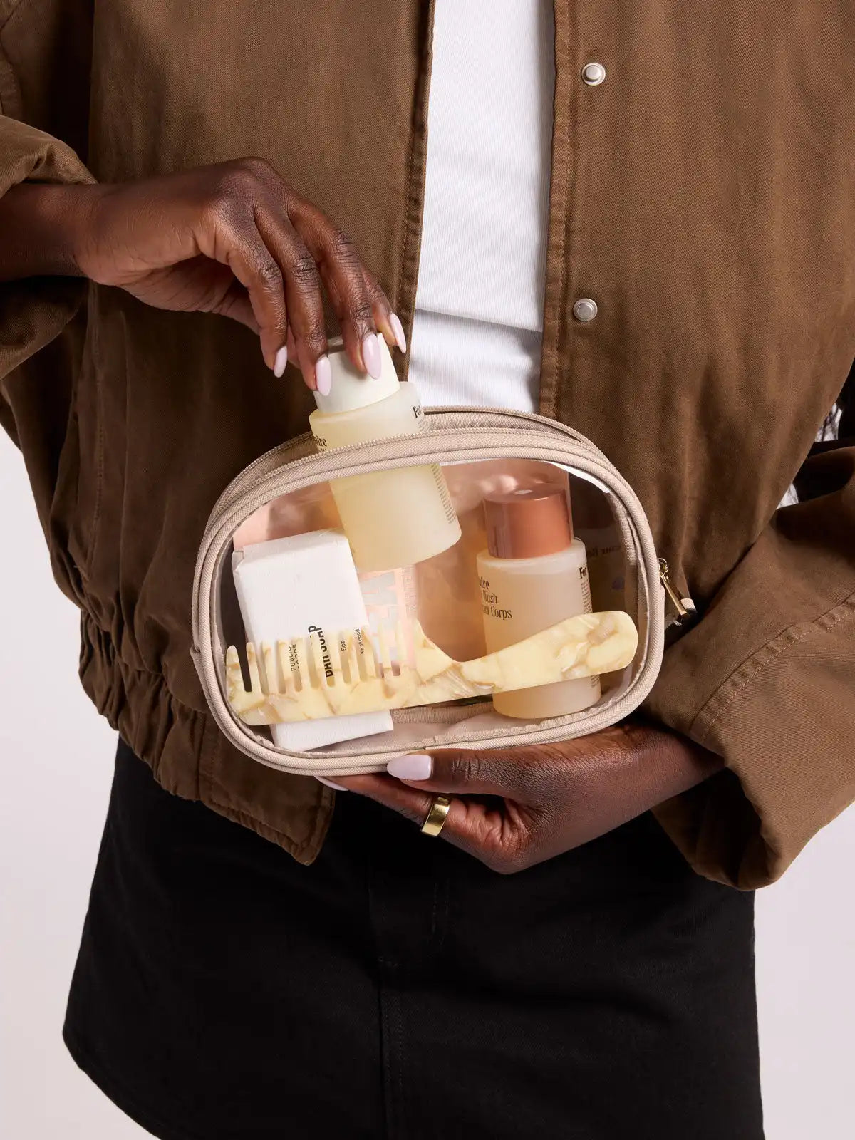 Clear Quart Zip Pouch