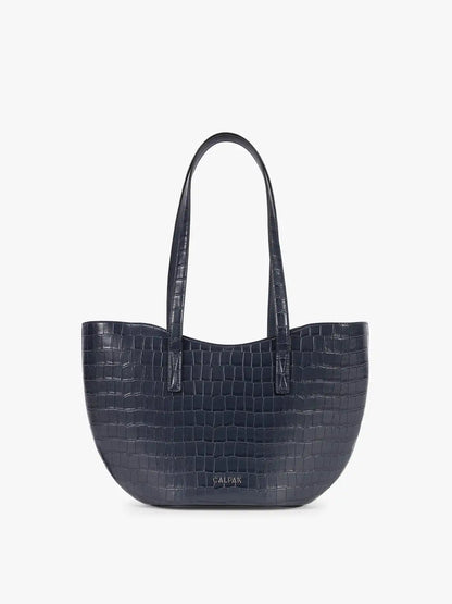 Haven Tulip Tote in Croc-Embossed