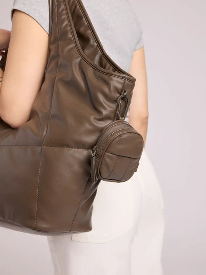 Luka Backpack Zip Bag Charm in Vegan Leather
