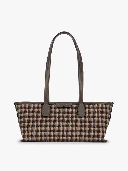 Colette Shoulder Tote in Brushed Flannel
