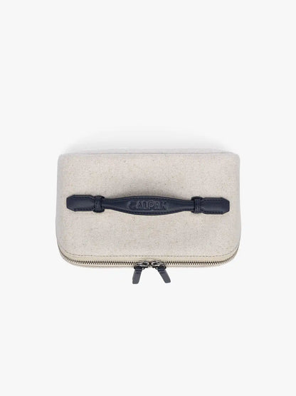 Colette Lay-Flat Canvas Toiletry Bag