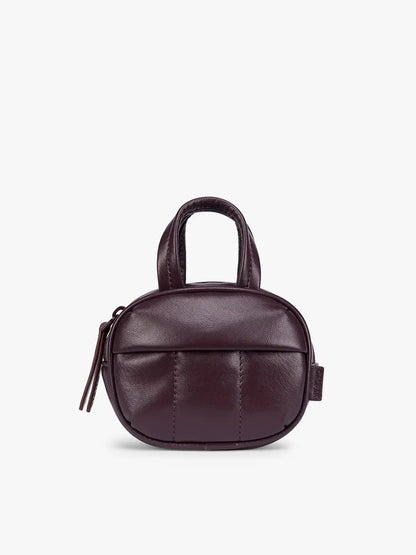 Luka Duffel Zip Bag Charm in Vegan Leather