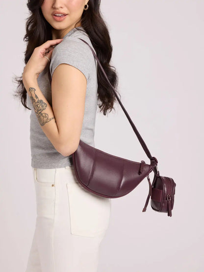 Luka Crescent Bag in Vegan Leather