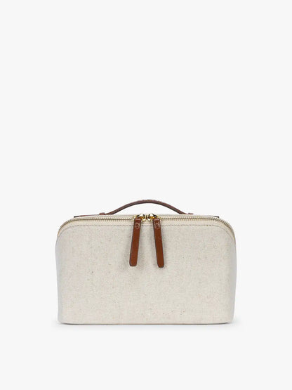 Colette Lay-Flat Canvas Toiletry Bag