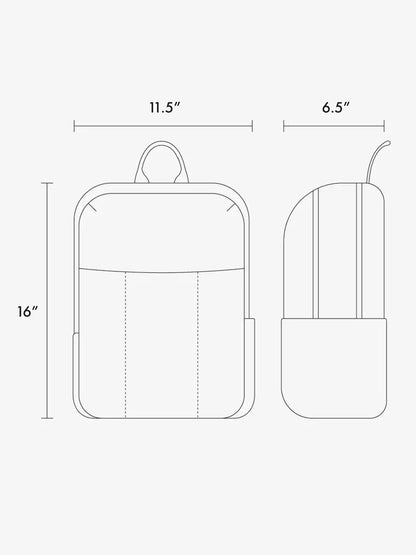 Luka 15 inch Laptop Backpack in Vegan Leather