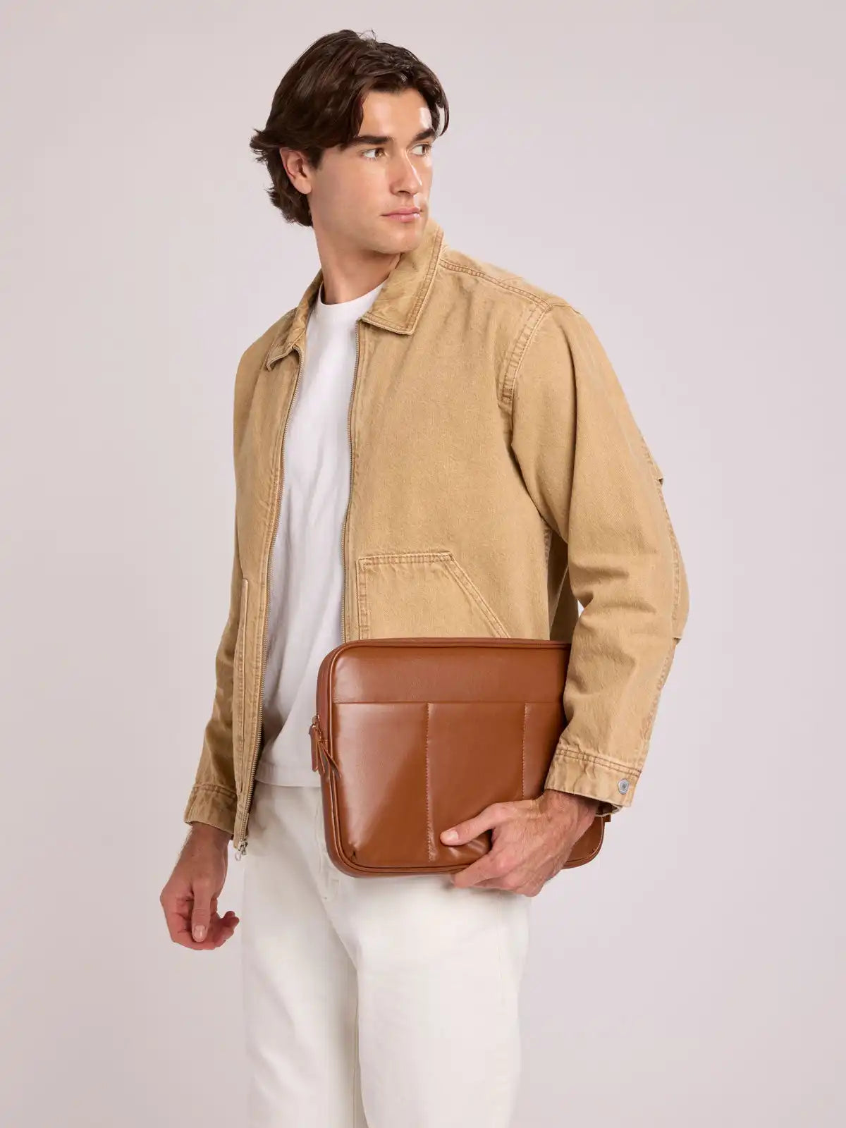 Luka 14" Padded Laptop Sleeve in Vegan Leather