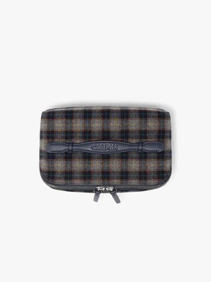 Colette Lay-Flat Toiletry Bag in Brushed Flannel