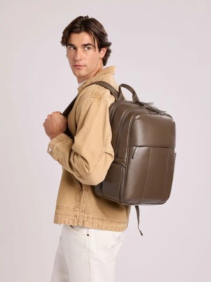 Luka 15 inch Laptop Backpack in Vegan Leather