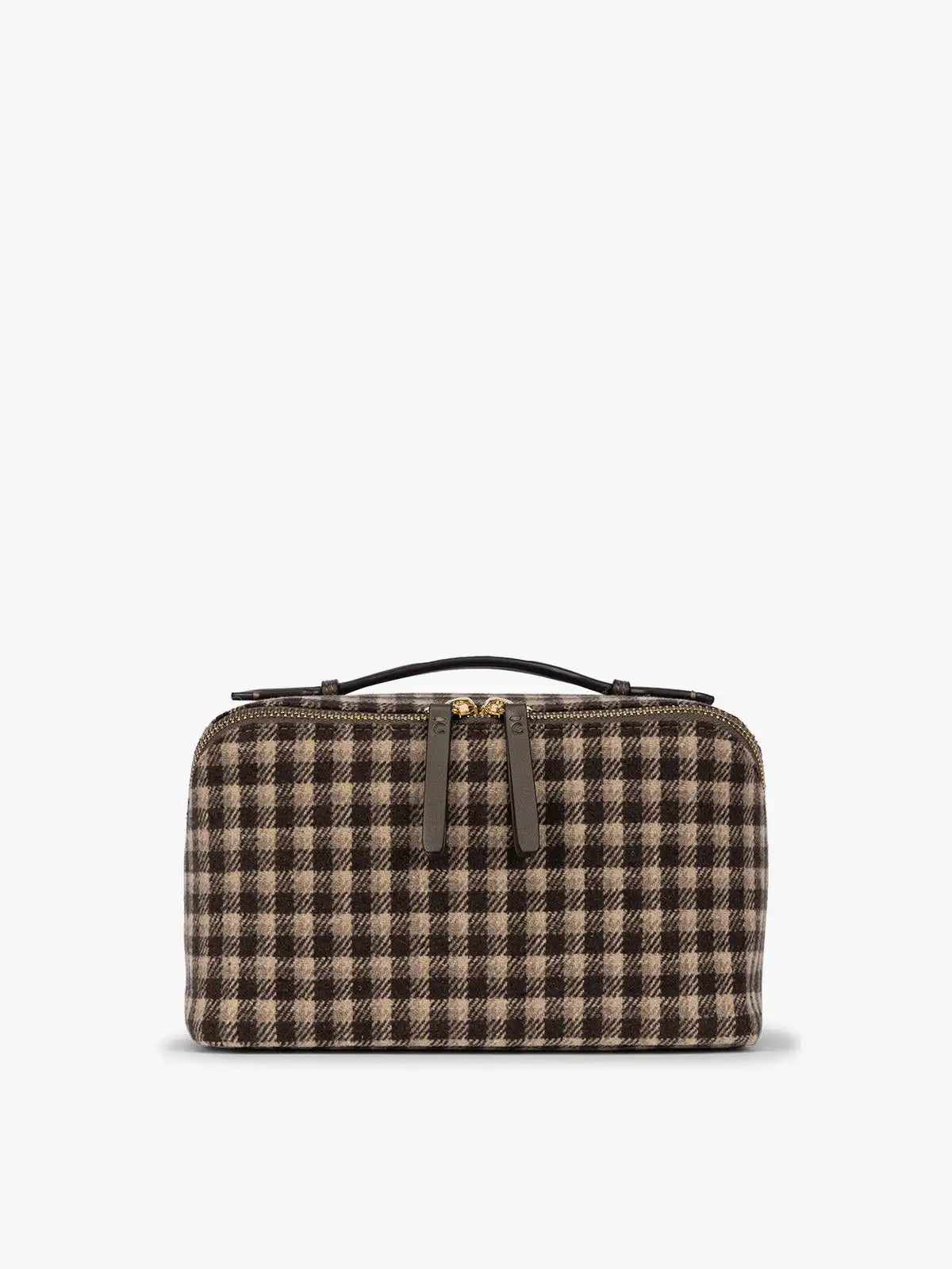 Colette Lay-Flat Toiletry Bag in Brushed Flannel