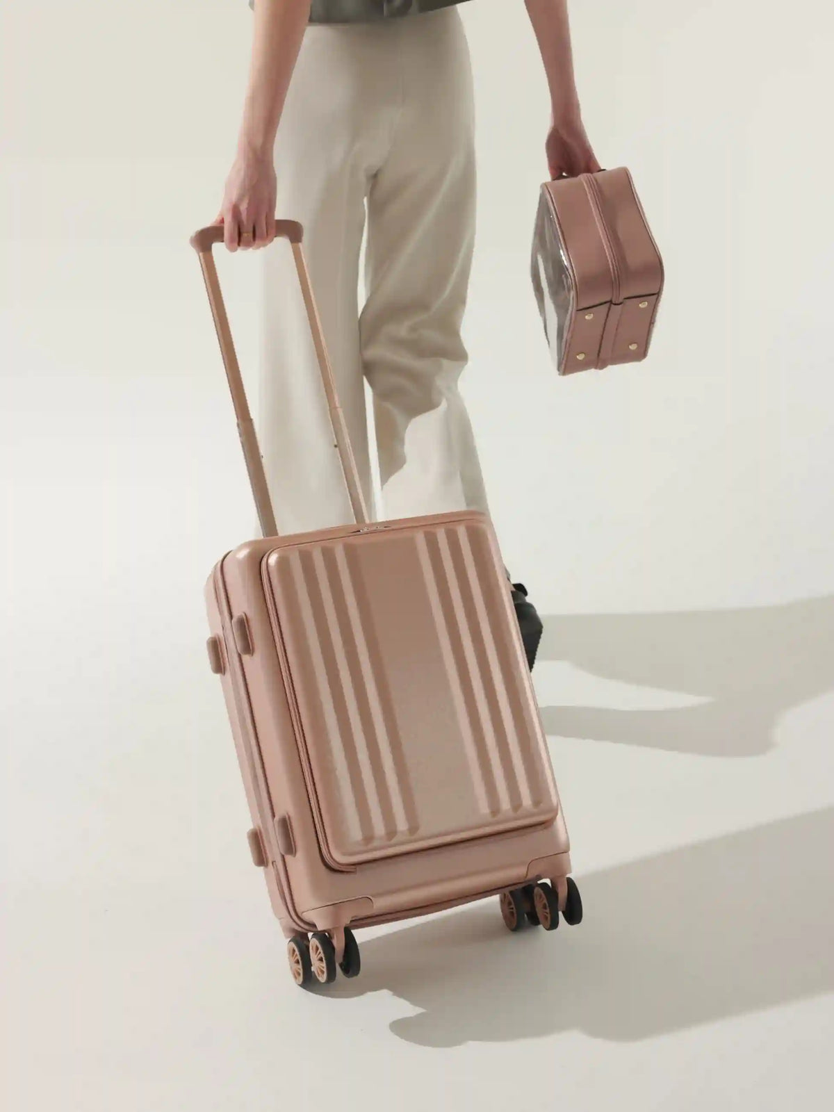 Ambeur Front Pocket Carry-On Luggage