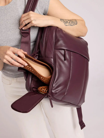 Luka 15 inch Laptop Backpack in Vegan Leather