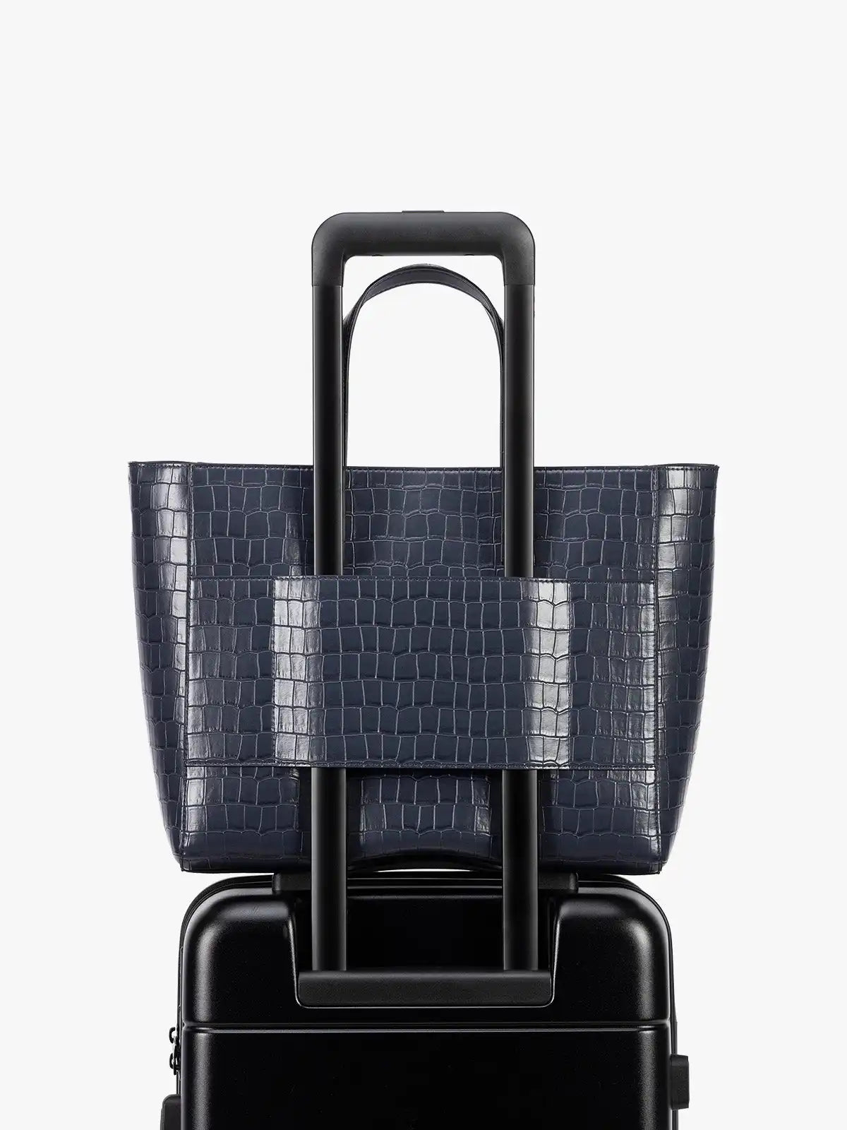 Haven 15" Laptop Tote Bag in Croc-Embossed