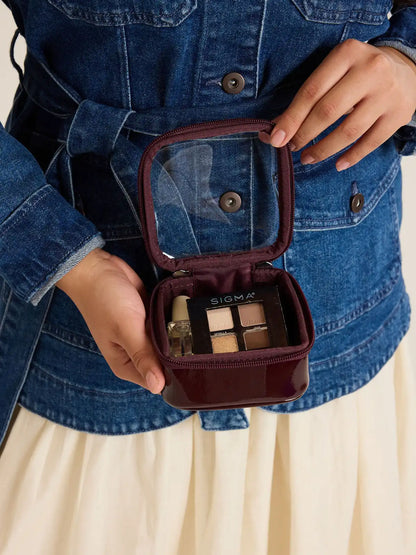 Tiny Clear Cosmetics Case
